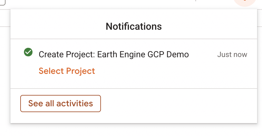 Step 3 - Project Created Notification